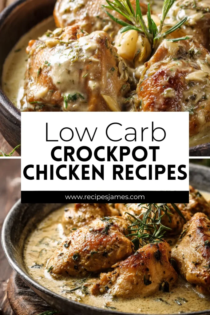 Low Carb Crockpot Chicken Recipes for Easy Weeknight Dinners 2 Low Carb Crockpot Chicken Recipes for Easy Weeknight Dinners