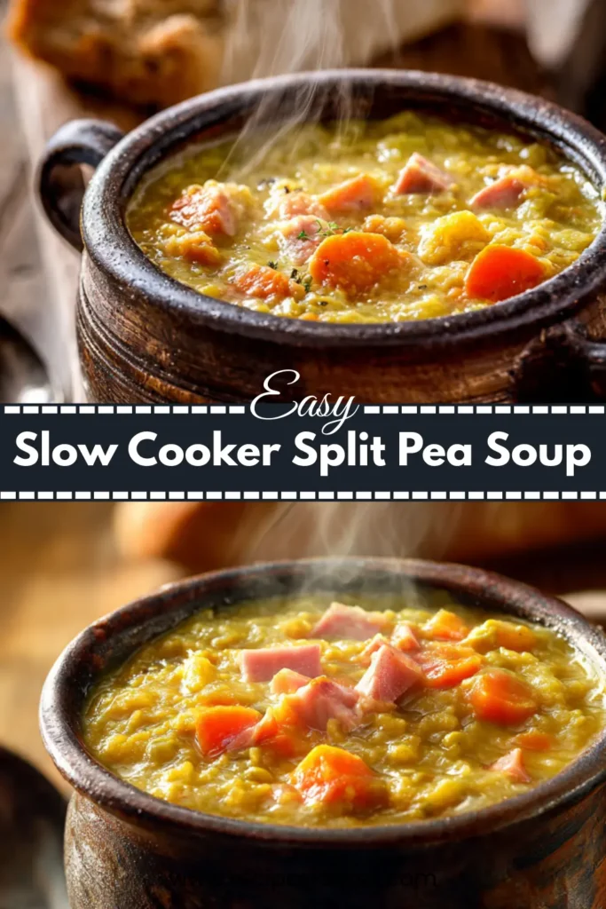 Slow Cooker Split Pea Soup (So Hearty & Cozy) 2 Slow Cooker Split Pea Soup (So Hearty & Cozy)