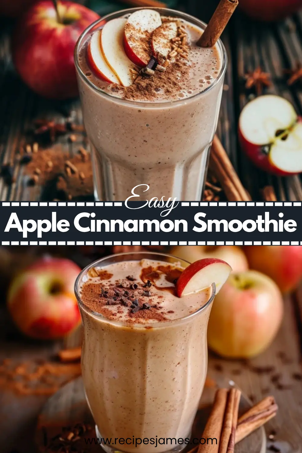 Home 44 Apple Cinnamon Smoothie – Healthy Apple Pie Smoothie