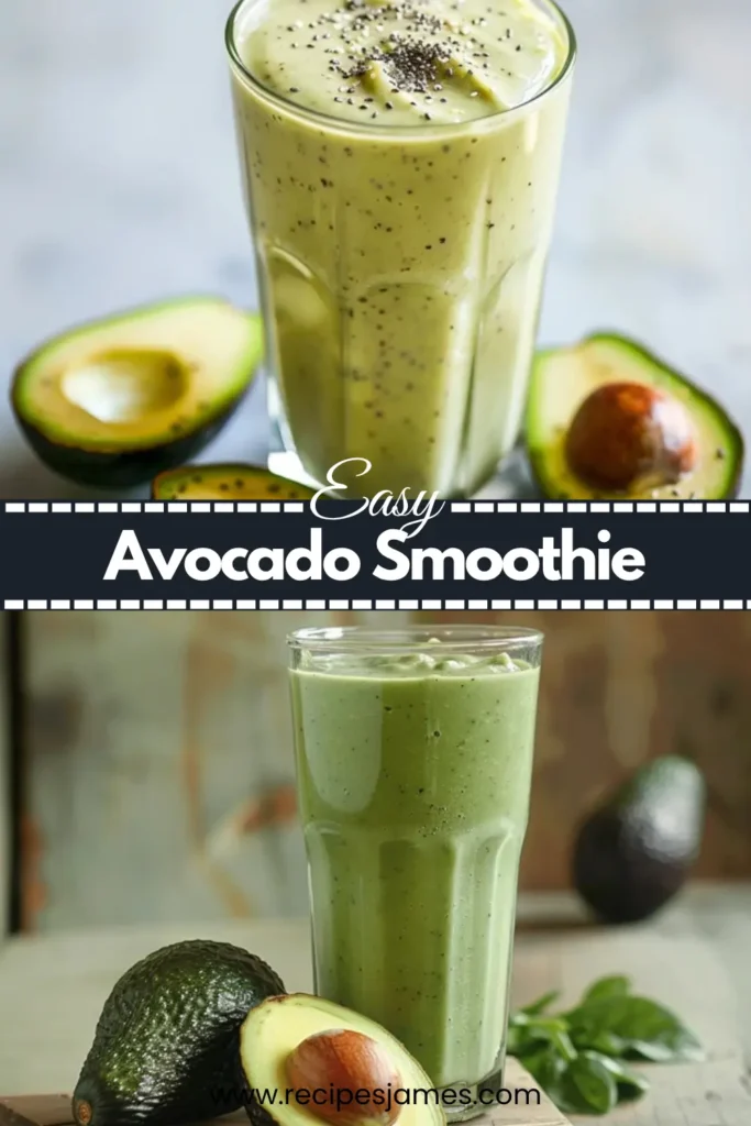 Avocado Smoothie – Creamy Healthy Breakfast Drink 2 Avocado Smoothie – Creamy Healthy Breakfast Drink