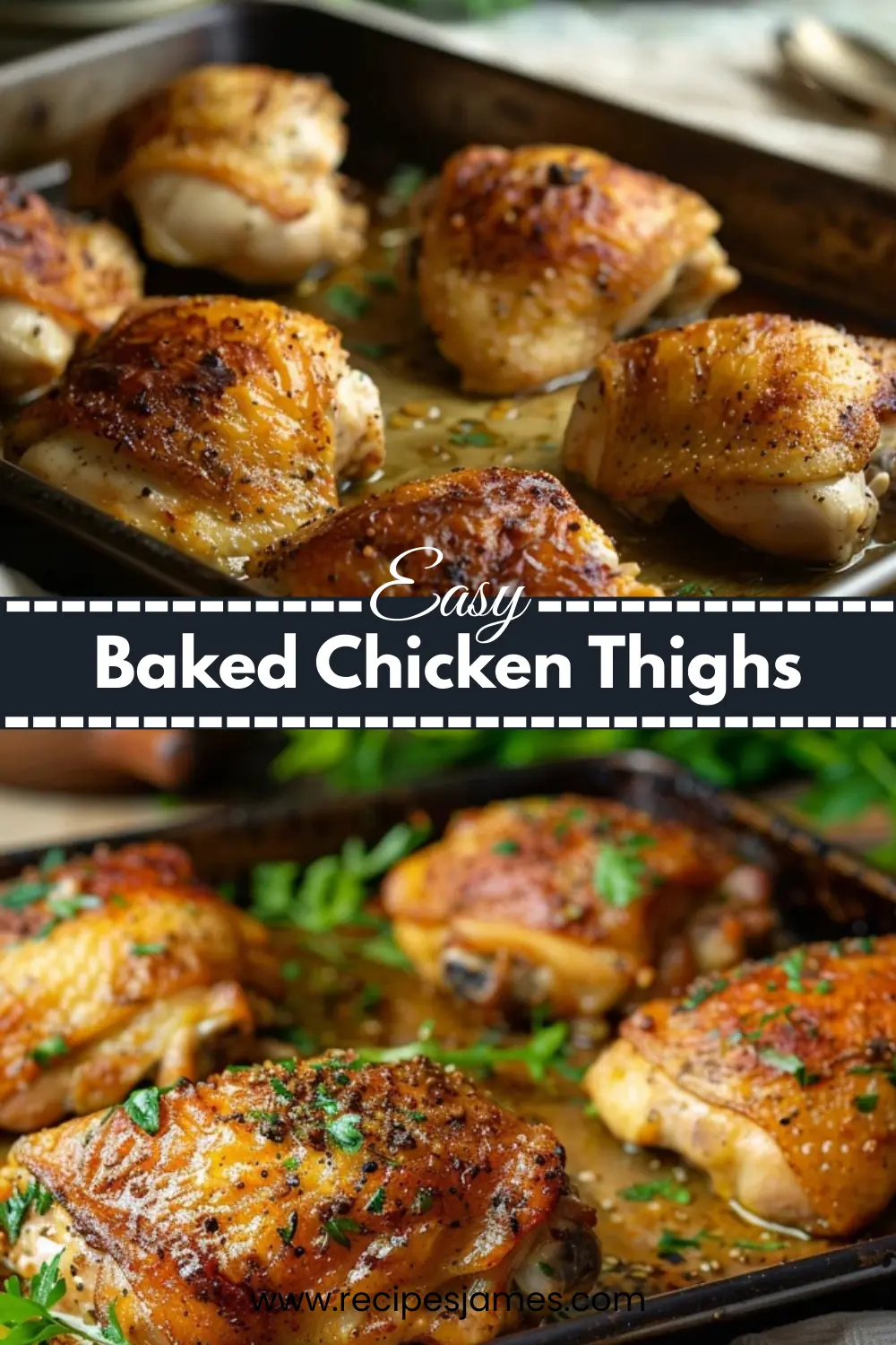 Home 43 Easy Oven Baked Chicken Thighs