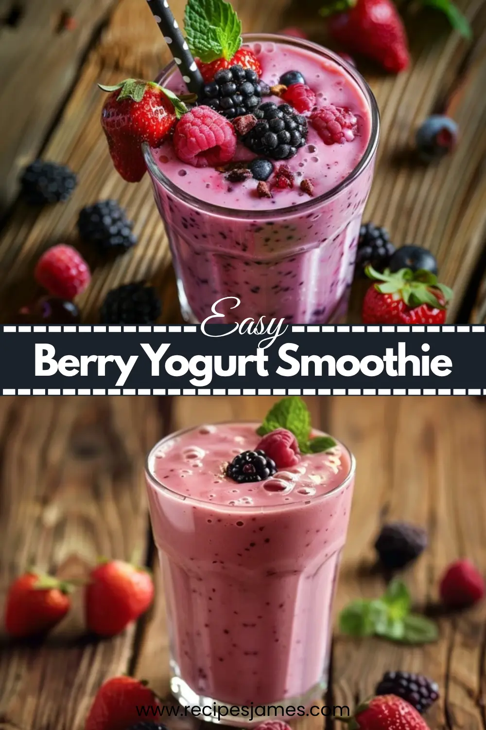 Home 46 Berry Yogurt Smoothie – Creamy Healthy Breakfast