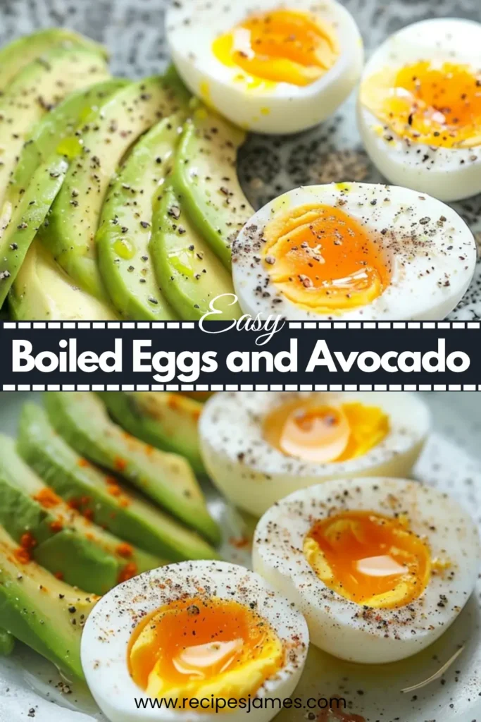 Boiled Eggs and Avocado – Healthy High Protein Breakfast 2 Boiled Eggs and Avocado – Healthy High Protein Breakfast