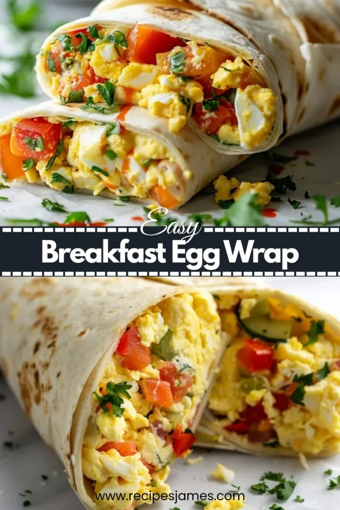 Breakfast Egg Wrap – Easy High Protein Meal 2 Egg White Omelette – High Protein Healthy Breakfast