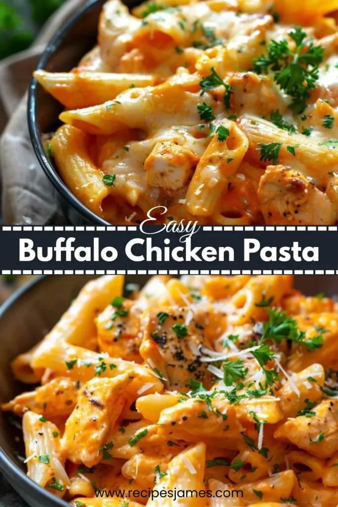 Easy Buffalo Chicken Pasta Recipe 2 Easy Buffalo Chicken Pasta Recipe
