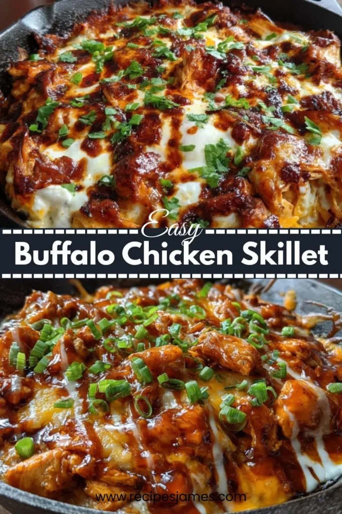 Buffalo Chicken Skillet – Easy One Pan Dinner 2 Buffalo Chicken Skillet
