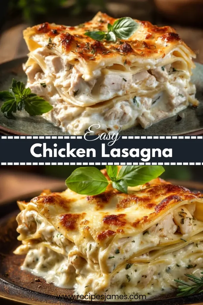 Easy Chicken Lasagna for Family Dinner 2 Easy Chicken Lasagna for Family Dinner