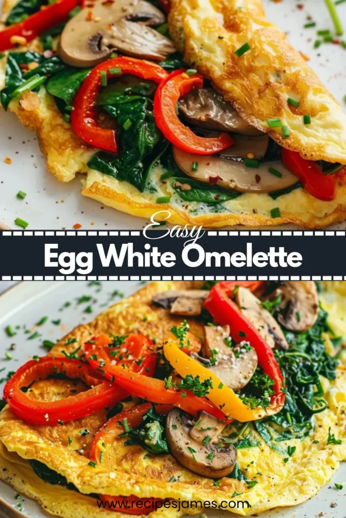 Egg White Omelette – High Protein Healthy Breakfast 2 Egg White Omelette – High Protein Healthy Breakfast