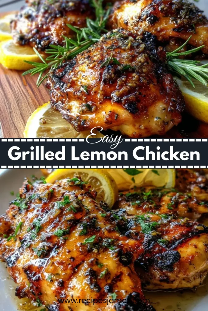 Easy Grilled Lemon Chicken Recipe 2 Grilled Lemon Chicken