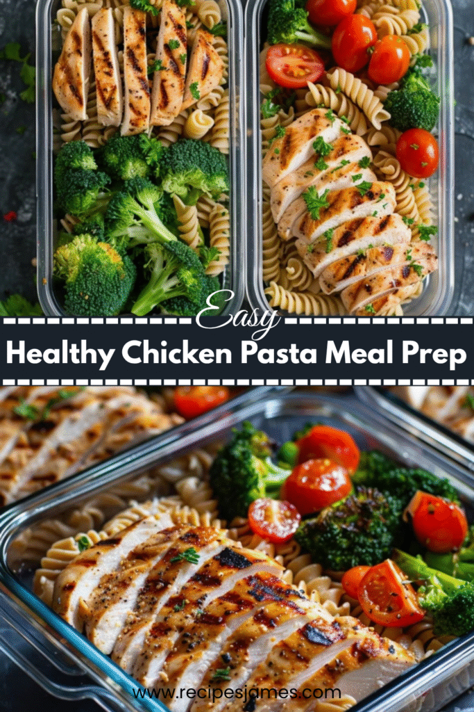 Healthy Chicken Pasta Meal Prep (High Protein) 2 Healthy Chicken Pasta Meal Prep (High Protein)