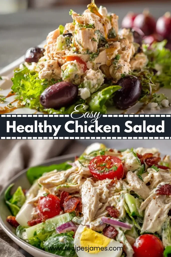 Healthy Chicken Salad (High Protein Lunch) 2 Healthy Chicken Salad