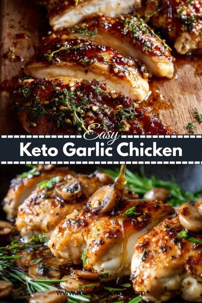 Easy Keto Chicken Dinner with Garlic Sauce 2 Easy Keto Chicken Dinner with Garlic Sauce