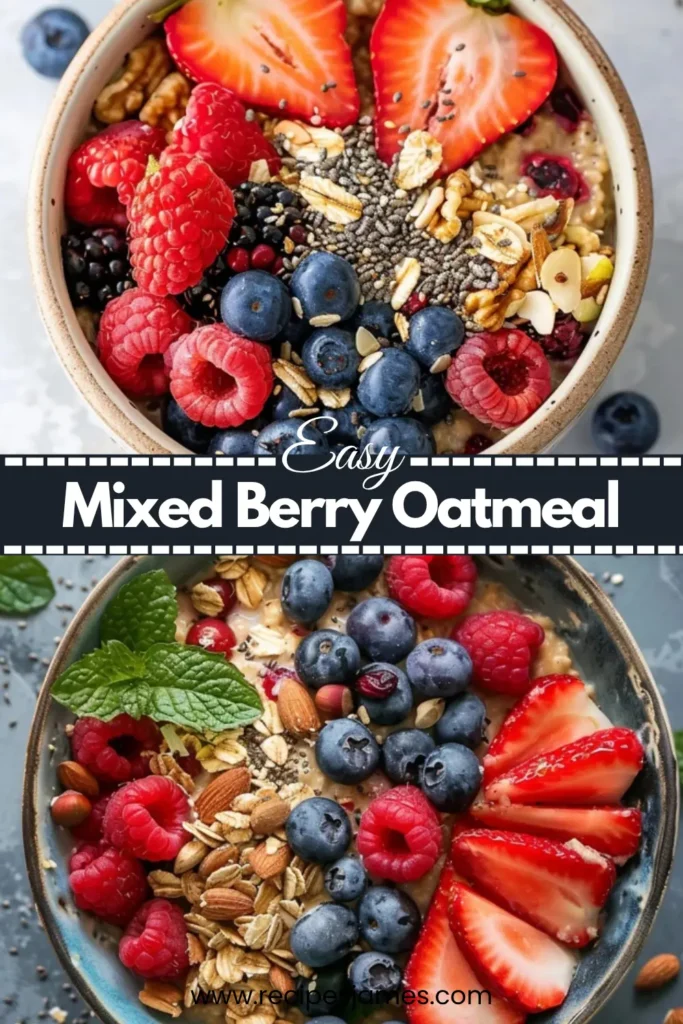 Mixed Berry Oatmeal Recipe for Quick and Healthy Breakfast 2 Mixed Berry Oatmeal Recipe for Quick and Healthy Breakfast