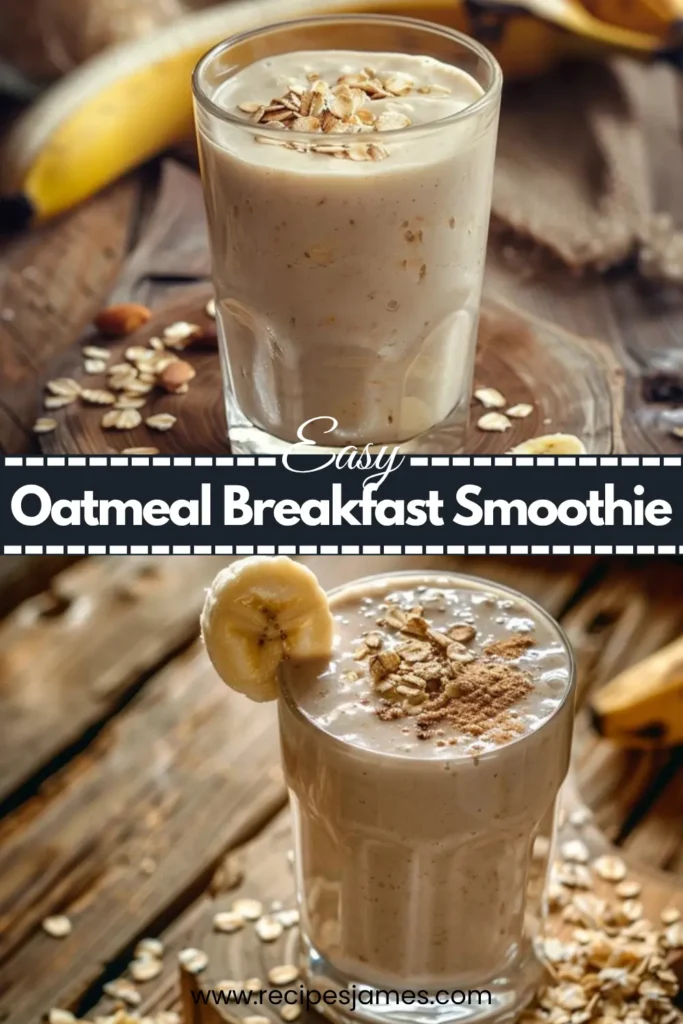 Oatmeal Breakfast Smoothie – Healthy Filling Drink 2 Oatmeal Breakfast Smoothie – Healthy Filling Drink