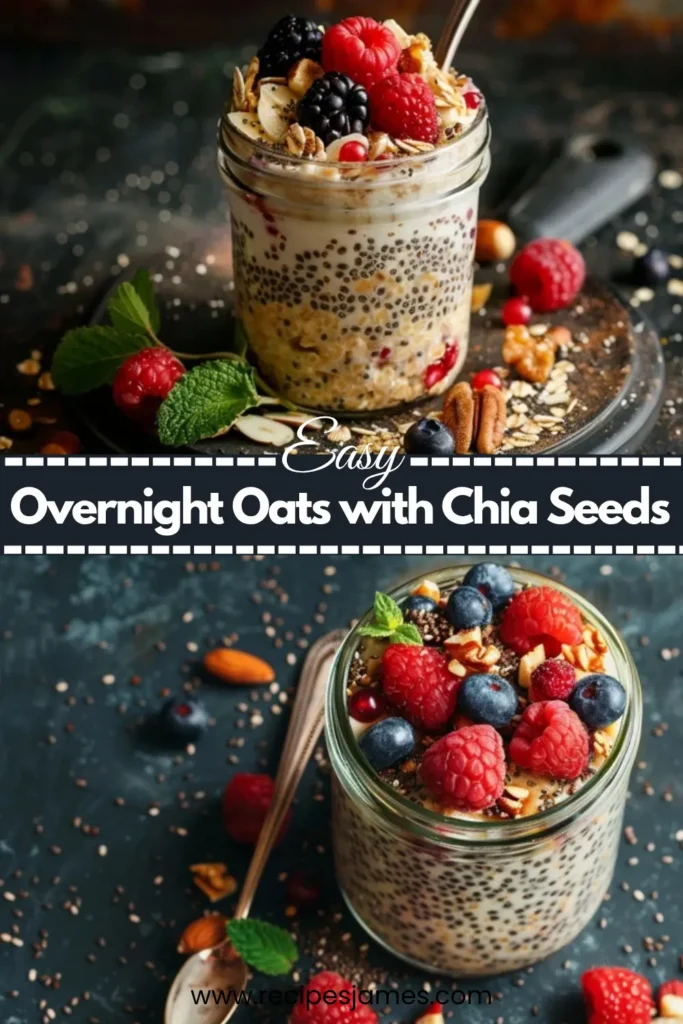 Overnight Oats with Chia Seeds (Healthy & Easy) 2 Overnight Oats with Chia Seeds (Healthy & Easy)