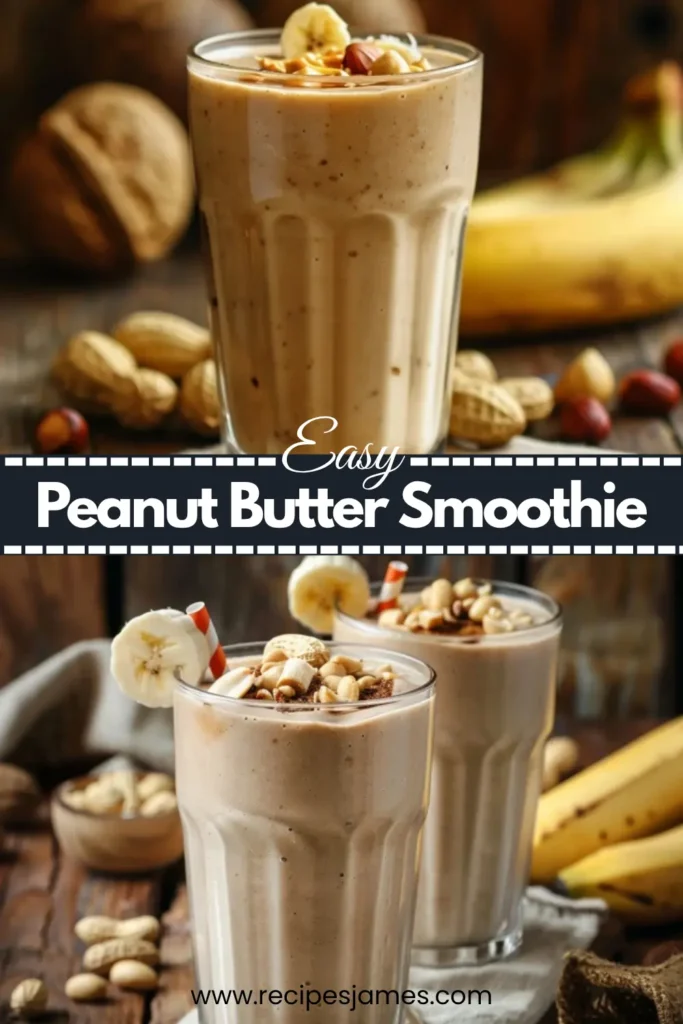Peanut Butter Smoothie – Creamy High Protein Drink 2 Peanut Butter Smoothie – Creamy High Protein Drink