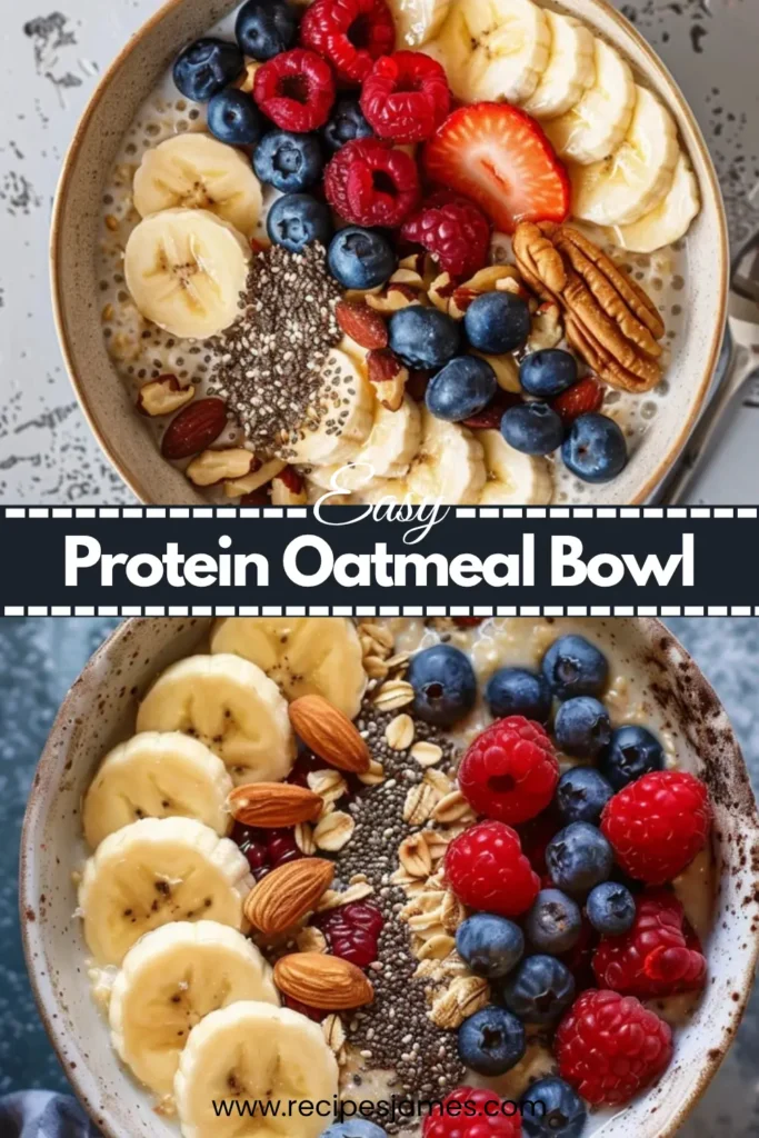 Protein Oatmeal Bowl Recipe for Quick and Healthy Breakfast 2 Protein Oatmeal Bowl Recipe for Quick and Healthy Breakfast