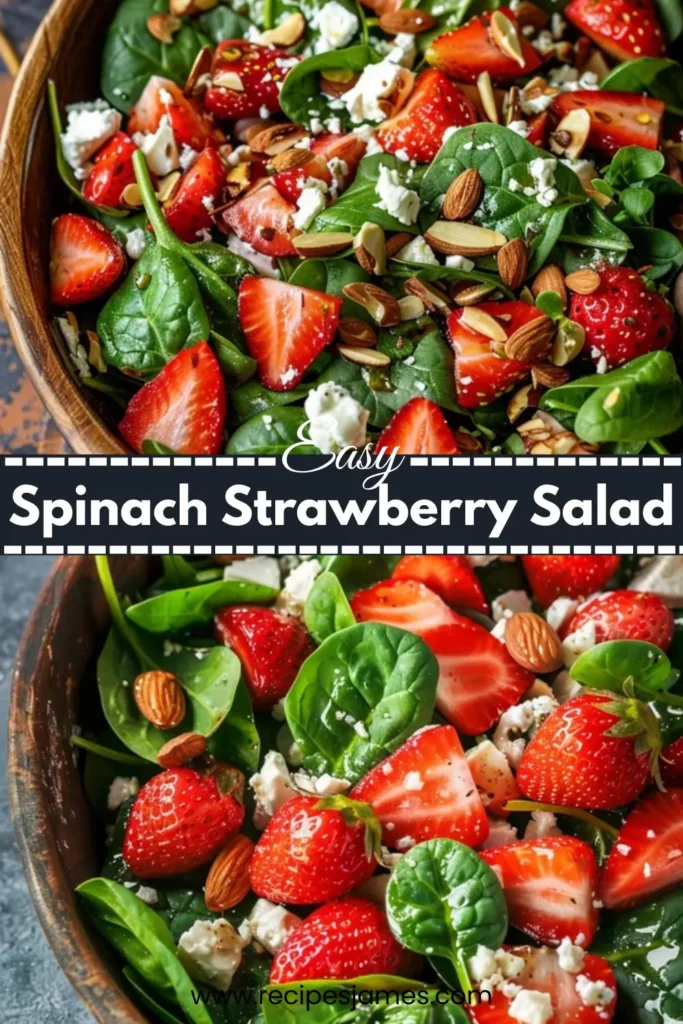 Fresh Strawberry Spinach Salad 2 Fresh Strawberry Spinach Salad