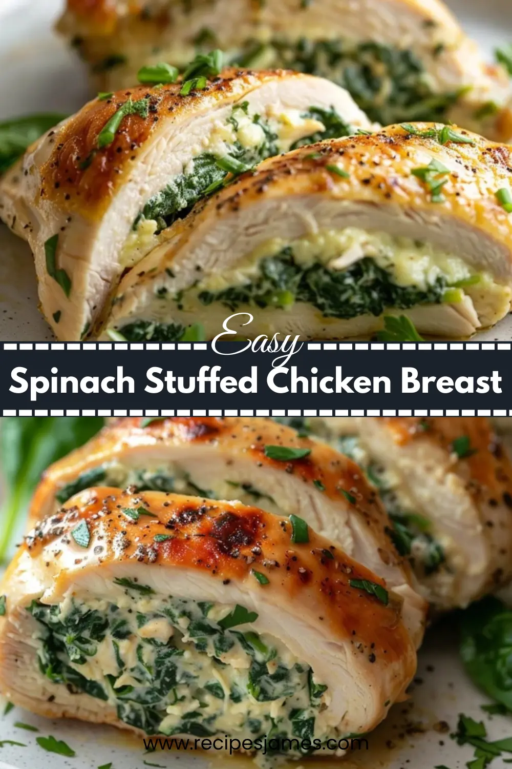 Home 30 Creamy Spinach Stuffed Chicken Breast (Baked & Healthy)