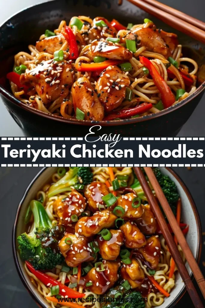 Quick Teriyaki Chicken Noodles 2 Quick Teriyaki Chicken Noodles