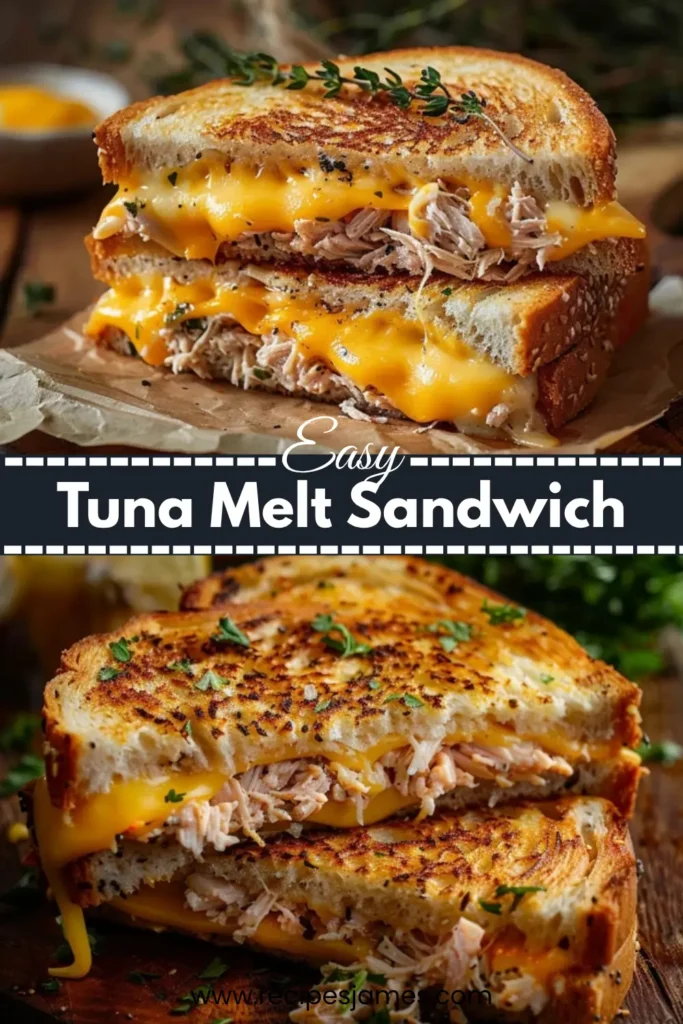 Tuna Melt Sandwich (Crispy & Cheesy Recipe) 2 Tuna Melt Sandwich (Crispy & Cheesy Recipe)