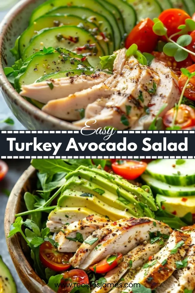 Turkey Avocado Salad 2 Turkey Avocado Salad