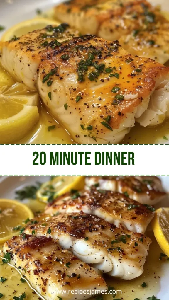 Best Lemon Butter Fish Fillet 20 Minute Meal Idea 2 20 Minute Dinner