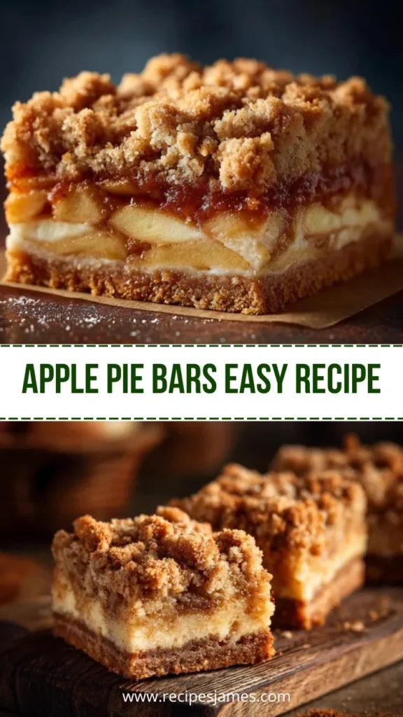 Apple Pie Bars with Streusel Topping Easy Homemade Dessert 2 Apple Pie Bars Easy Recipe