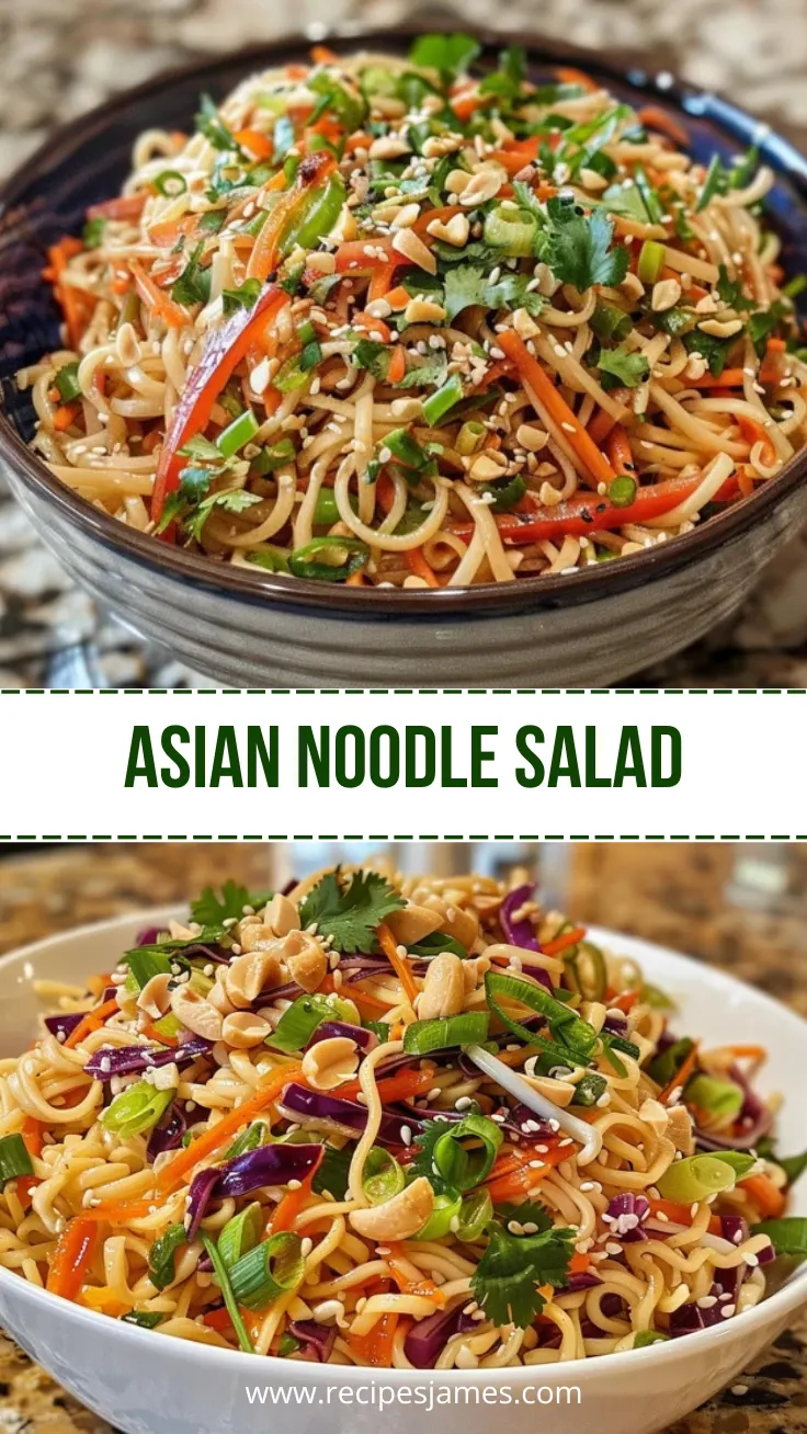 Home 39 Asian Noodle Salad with Peanut Dressing Easy Recipe
