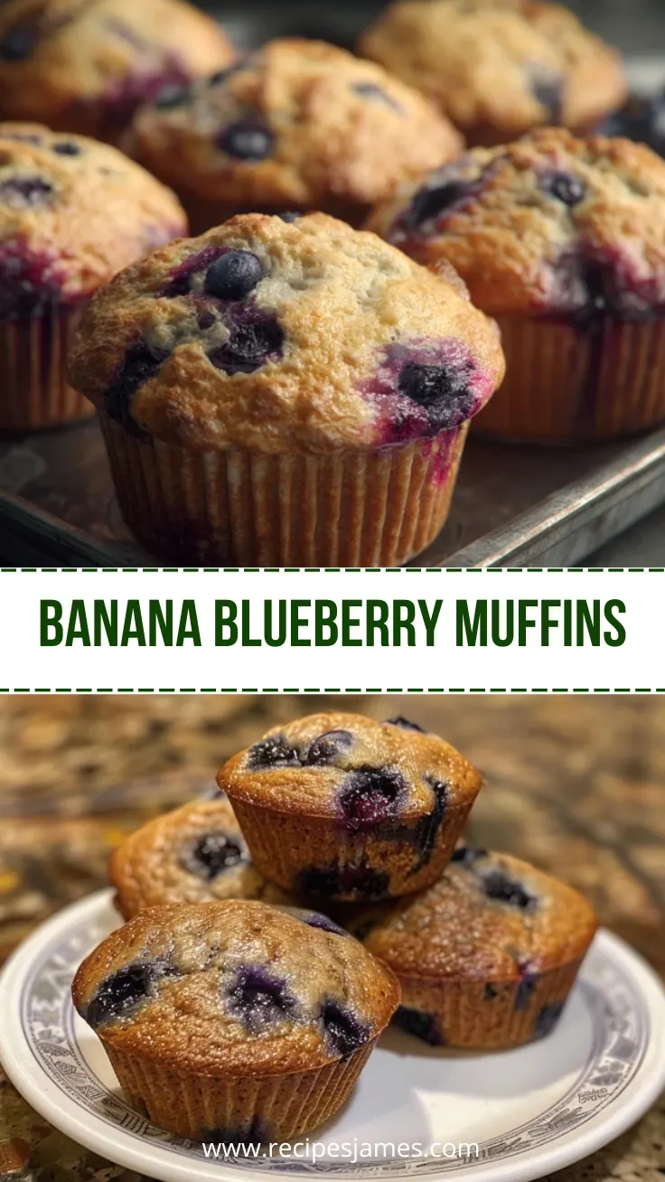 Home 41 Banana Blueberry Muffins Easy Moist Recipe