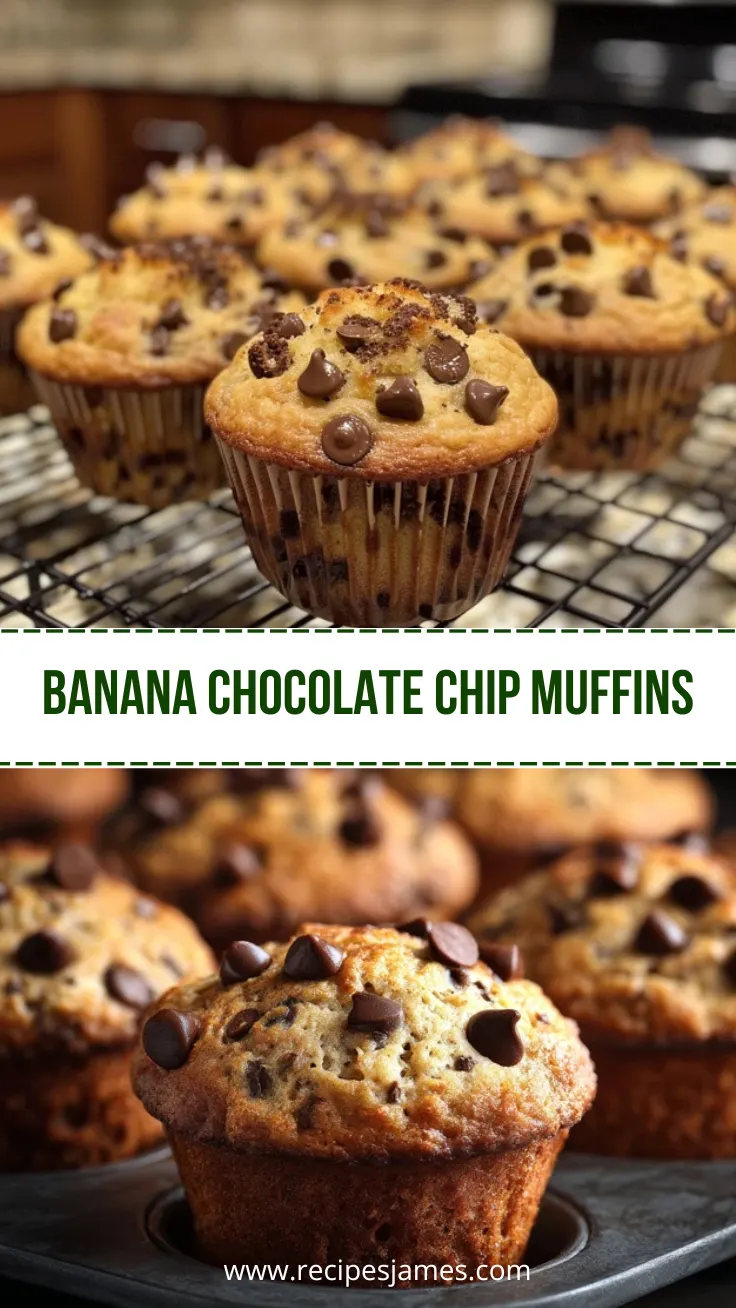 Home 42 Banana Chocolate Chip Muffins Easy Moist Recipe