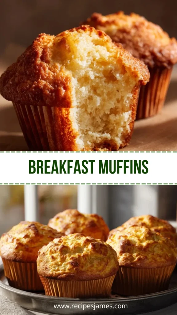 Easy Breakfast Muffins Soft and Fluffy Recipe 2 Breakfast Muffins