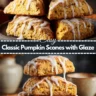 Classic Pumpkin Scones with Glaze Easy Fall Baking Recipe