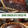 Dark Chocolate Chess Pie Rich Fudgy Southern Dessert