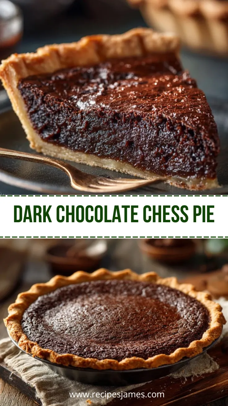 Home 41 Dark Chocolate Chess Pie Rich Fudgy Southern Dessert