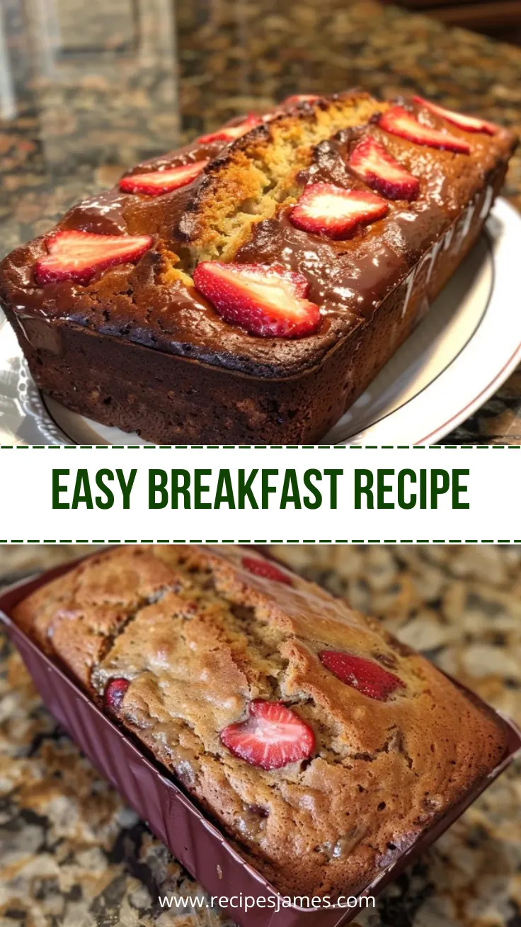 Home 44 Easy Strawberry Banana Bread Soft and Moist