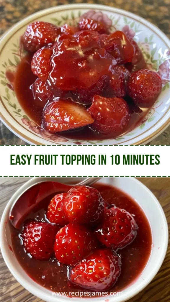 10 Minute Strawberry Sauce Recipe Easy Fruit Topping 2 Easy Fruit Topping in 10 Minutes