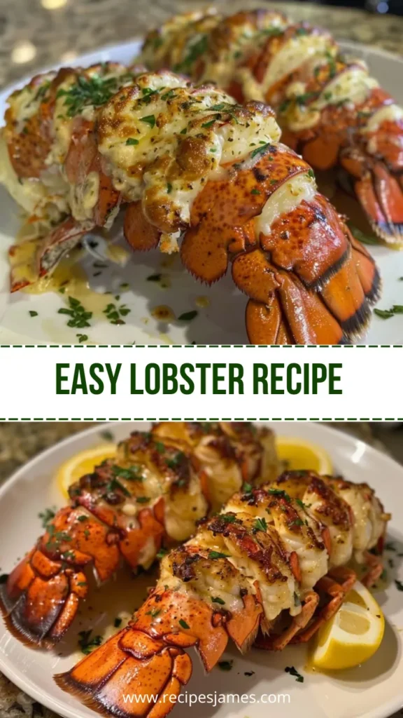 Easy Baked Lobster Tails Garlic Butter Cream Sauce 2 Easy Lobster Recipe