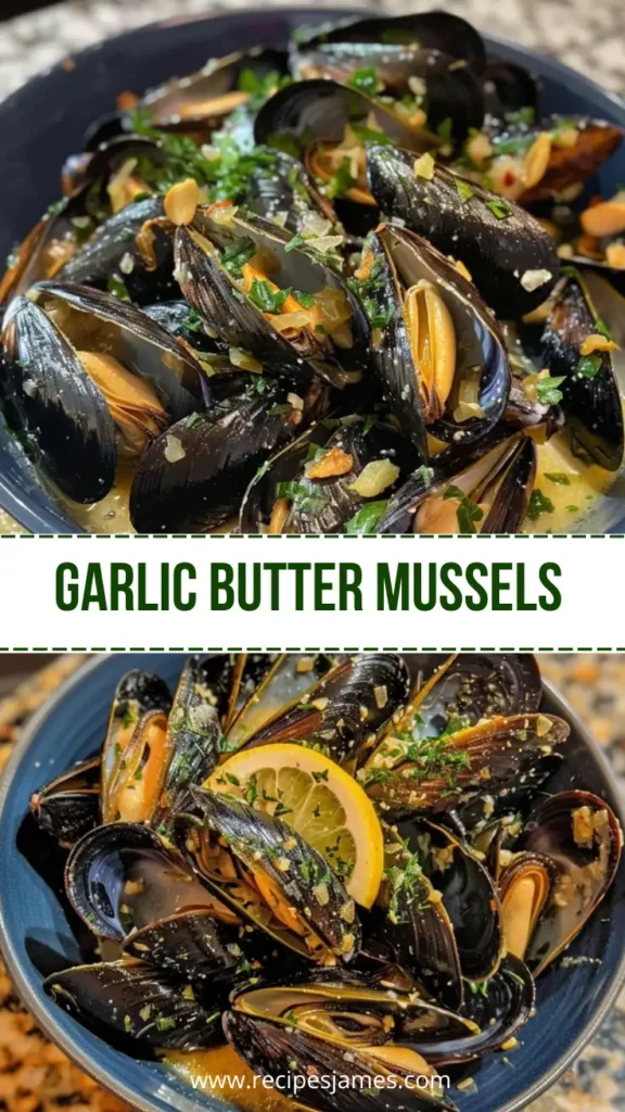 Lemon Garlic Butter Mussels Easy Restaurant Style Recipe 2 Garlic Butter Mussels