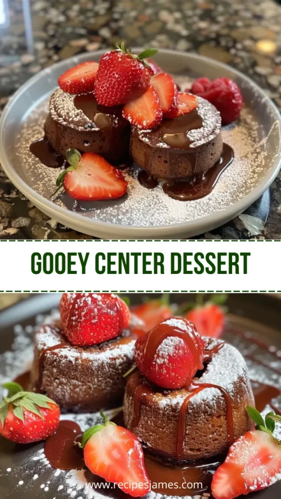 Gooey Strawberry Lava Cakes in 15 Minutes 2 Gooey Center Dessert