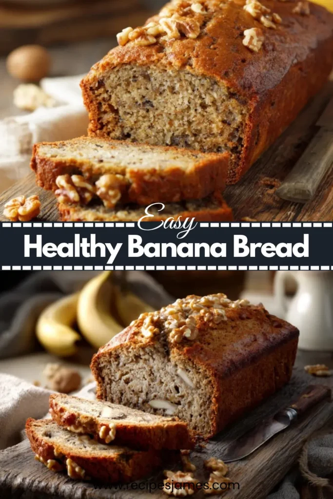 Healthy Banana Bread Recipe | Moist and Naturally Sweet 2 Healthy Banana Bread Recipe | Moist and Naturally Sweet