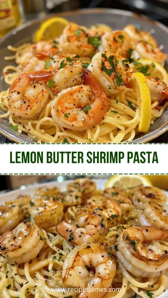 Lemon Butter Shrimp Pasta Easy 30 Minute Dinner Recipe 2 Lemon Butter Shrimp Pasta