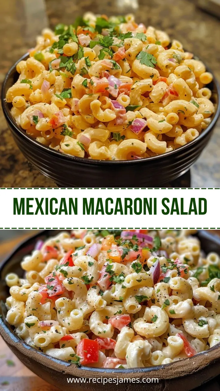 Home 39 Mexican Macaroni Salad Creamy Easy Side Dish Recipe