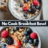 No Cook Breakfast Bowl Easy Healthy 5 Minute Recipe