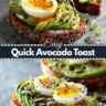 Quick Avocado Toast Easy Healthy Breakfast Recipe
