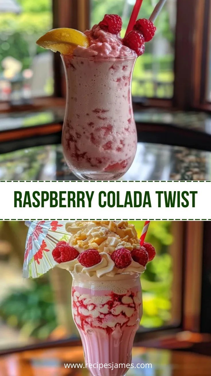 Home 42 Raspberry Colada Twist Creamy Tropical Drink Recipe