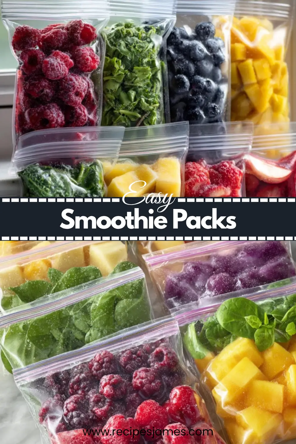 Smoothie Packs Meal Prep Easy Healthy Breakfast