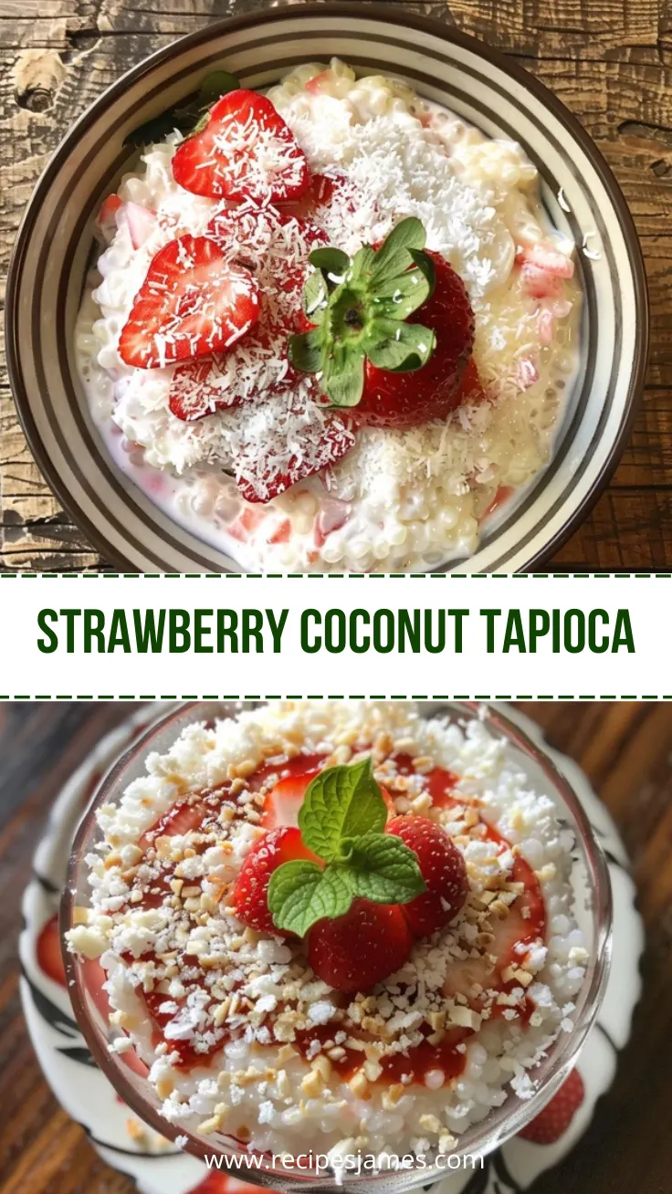Home 40 Creamy Strawberry Coconut Tapioca Dessert Recipe