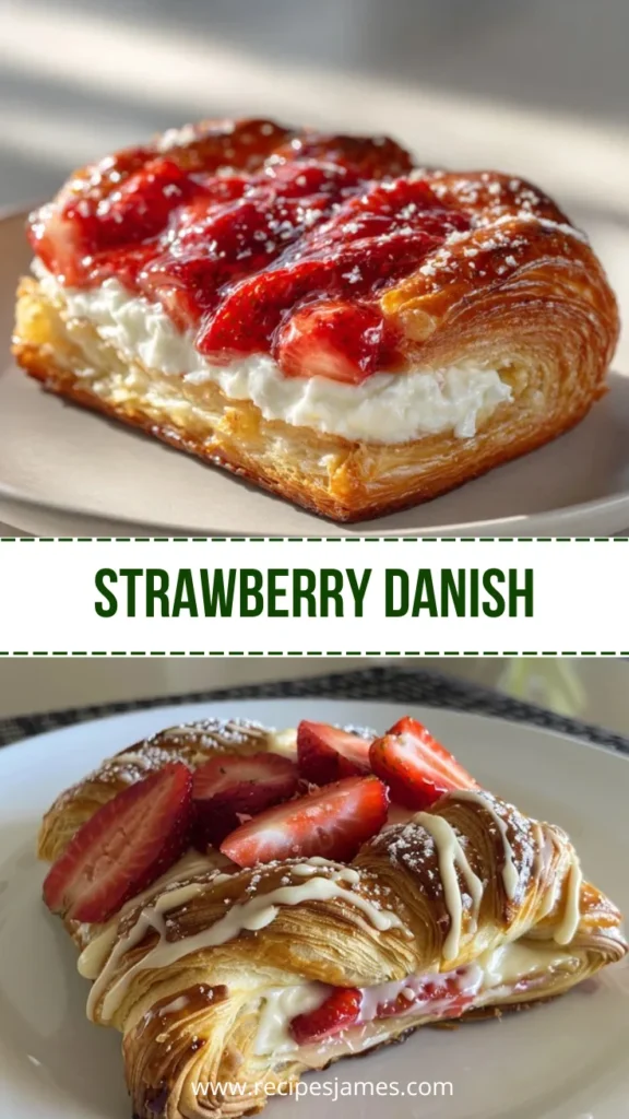 Strawberry Danish with Cream Cheese Easy Pastry Recipe 2 Strawberry Danish