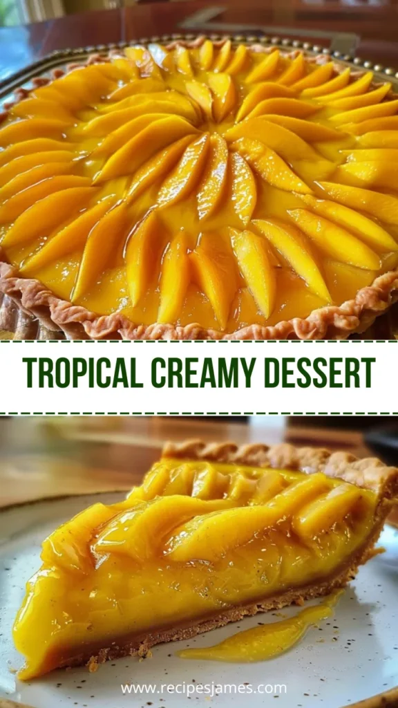 Mango Curd Tart Easy Tropical Dessert Recipe 2 Tropical Creamy Dessert